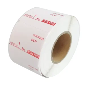 58*40mm Direct Thermal Vinyl Adhesive Sticker Label Roll for Barcode Printers High Quality Waterproof Labels