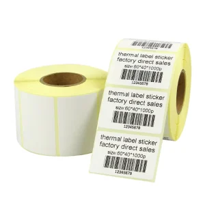 58mm X 40mm Yellow Direct Thermal Labels Sticker Paper Roll Postage Address Shipping Permanent Adhesive Label
