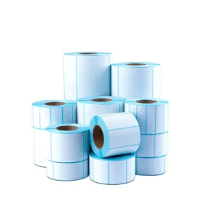 58x40mm Thermal Adhesive Sticker Rolls With 800 Labels Per Roll for Barcode Printing