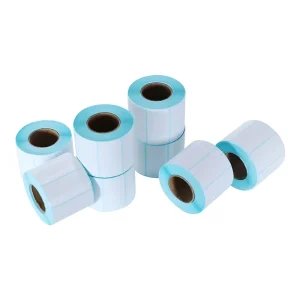 60*30mm Adhesive Sticker Semi glossy Paper Adhesive Thermal Printing Transfer Label