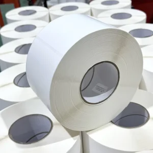 80g Semi Gloss Paper Coated Paper Label Thermal Transfer Barcode Printing Custom Sizes for Packaging Labels