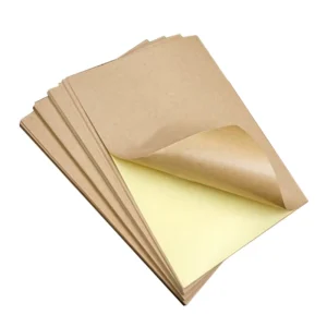 A3 A4 Blank 80g Brown Self Adhesive Kraft Paper Stickers Durable Art Paper