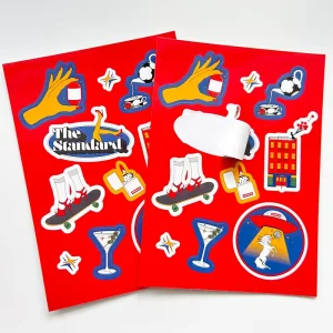 A4 A5 A6 Full Color Printing Waterproof Easy Peel Laptop Water Bottle Vinyl Sticker Sheets Custom Logo Kiss Cut Sticker Sheets