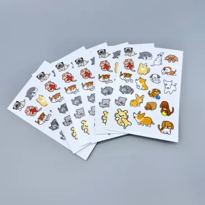 A4 A5 A6 Kiss Cut Label Sticker Sheet Matte Self Adhesive Paper Printing Vinyl Custom Sticker Sheet