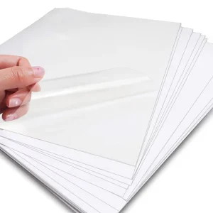 A4 Clear Vinyl PET Self adhesive Photo Paper Inkjet Transparent Stickers Waterproof Custom Self Adhesive Vinyl Sticker Paper