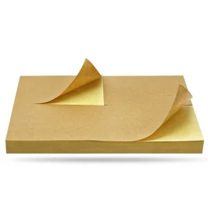 A4 Double-Sided Hot Melt Acrylic Kraft Paper Labels Waterproof Writable FBA Sticker Cutting Blank Design Small Square 10m
