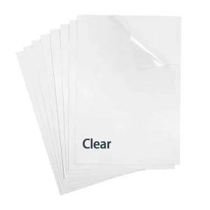A4 Transparent PVC Sticker Sheet Printable Clearly Adhesive Paper Film Customized Laser Inkjet Label for Cosmetic Packaging