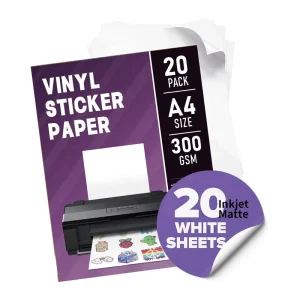 A4 Waterproof Self Adhesive Paper Labels Sticker for Inkjet Laser Printer for Perfume and Lipstick Packaging
