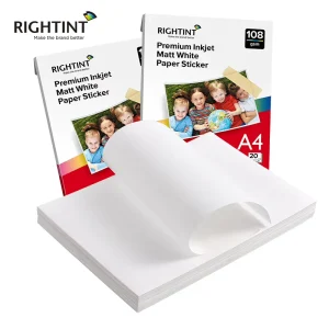 A4 White Paper Self-adhesive Photo Paper Inkjet Stickers Waterproof Custom Self Adhesive Sticker Paper