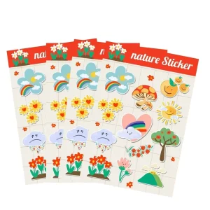 A6 Sticker Sheets Labels Printing Custom Kiss Cut Sticker Sheet Long lasting PVC Stickers Adhesive Pattern Stickers for Gifts