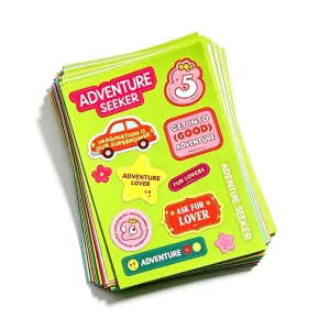Adhesive Custom Kiss Cut Sticker Sheet OEM Custom Printing Promotional Gift Sticker