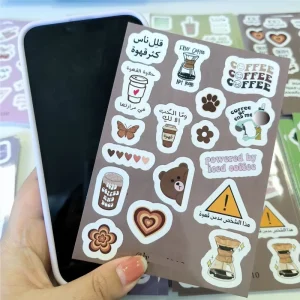 Adhesive Custom Sartoon Kiss Cut Sticker Sheets Printing Waterproof Vinyl Die Cut Sticker Printing for Gifts