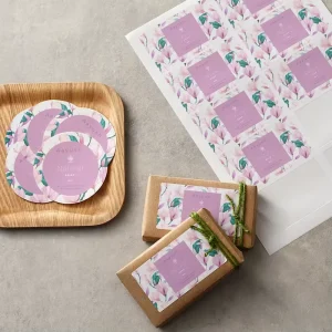 Adhesive PP Waterproof Stickers for Cosmetic Use (Perfume Lipstick Toothpaste) Packaging with Custom Logo Printing Labels