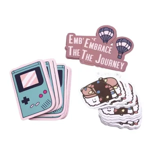 Adhesive PVC Custom Die Cut Vinyl Stickers Printing Waterproof Cute Logo Design Cartoon Sticker