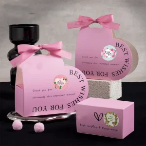 Adhesive Stickers Roll Coated Paper Circular Mother’s Day Gift Series Decoration Roll Stickers