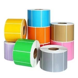 Adhesive Vinyl Eco Friendly Durable Waterproof Permanent Sticker Roll Custom Printing Cold Stamping for Coffee Bottles Food