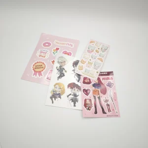 Adhesive Vinyl Waterproof Label Custom Kiss Cut Sticker Sheets A4 A5 A6 A7 Sticker Sheets
