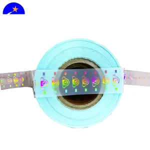Aluminum-washed Laser Hologram PET Sticker Waterproof Transparent 3D Hologram Sticker Sheet