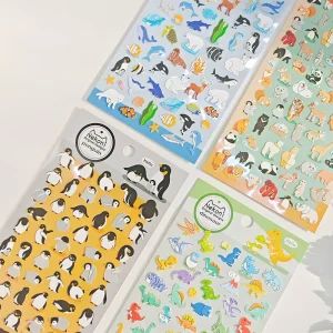 Animal Stickers Decals Dinosaur Penguin Wild Animal Underwater World Stickers Sheet