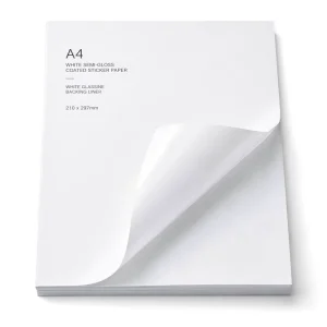 Antac Factory Direct Bulk Semi Gloss Coated A4 In Sheet Self Adhesive Label Paper 80gsm Art Paper Label Face Stock