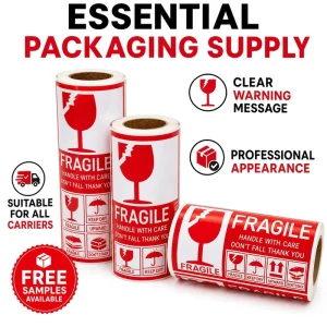 Antaclabel Custom Printed Waterproof Paper Adhesive Hazard Warning Labels Barcode Safety Stickers Industrial Packaging Warehouse