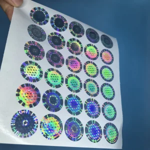 Anti Counterfeiting Holographic Sticker 3D Color Holographic Sticker QR Code Holographic Label Transparent Holographic Sticker