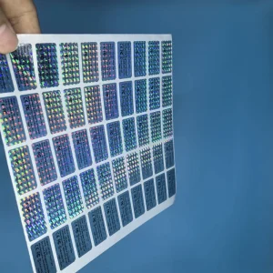 Anti Counterfeiting Holographic Sticker 3D Color Holographic Sticker QR Code Holographic Label Transparent Holographic Sticker F