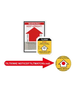 Anti-Tilt Single Angle Logistics Labels Custom Shape Octagon PET Material Stickers Packaging