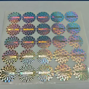 Anti fake Tamper Proof Holographic Security Sealing Labels Warranty Void Stickers With Serial Number Anti counterfeiting Label
