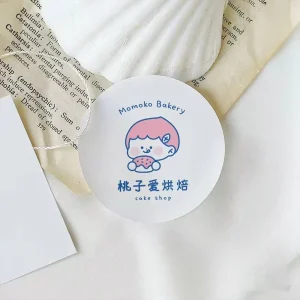 Art Paper Sticker Paper Round Circle Shape Adhesive Stickers