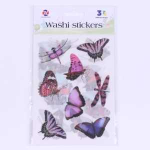 Artsy Vintage Sticker Bag Decorative Luggage Floral Sticker Self adhesive Removable Waterproof Custom Sticker