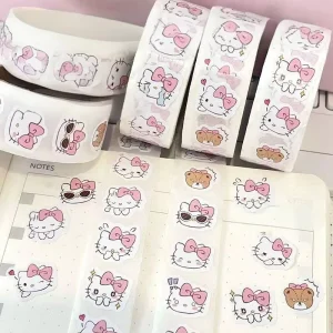 Best Selling Custom Logo Printing Rubber Single Sided Soft Roll Stickers High Quality