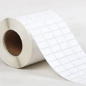 Blank Custom Size White Glossy Packaging Labels Self Adhesive Paper Stickers Roll for Shipping Mark