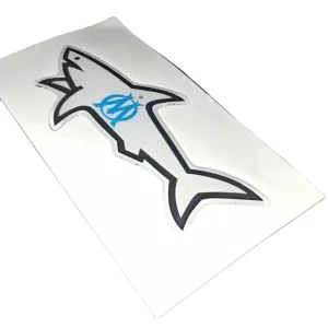 Blnieece 3D Waterproof Eco Friendly Reusable Self Adhesive Shark Stickers Decoration Tablet Mobile Fridge Luggage CP