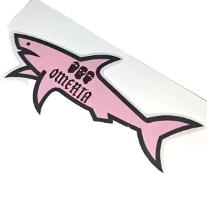 Blnieece Waterproof 3D Eco-friendly PVC UV Printed Shark Autocollant High Quality Vinyl Sticker Decal Decorative