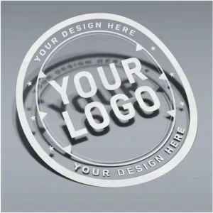Brand Logo Transparent Sticker Custom Round Vinyl Clear Stickers Roll for Cups