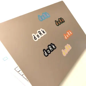Brand Your Own Logo Printing Waterproof Die Cut Vinyl Skin Custom Laptop Sticker