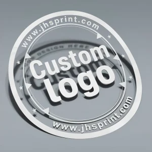 Brand logo Transparent Sticker Custom Round Vinyl Clear Stickers Roll Clear Round Stickers For Cups Round Transparent Sticker