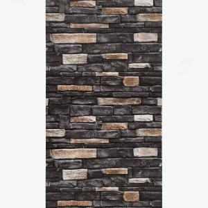 Brick Look Self Adhesive Peel and Stick Removable Stone Mosaic Pattern Home Interior Design Decor Wall Paper Wallpaper