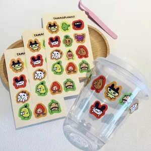 Bright Color Printing Decorative Transparent Kiss Cut Sticker Sheets Self Adhesive Vinyl Kiss Cut Sticker Sheets for Children