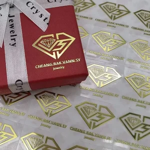 CS Custom Clear Transfer Stamping Hot Silver Custom Printed UV Vinyl Transfer Sticker Logo for Perfume & Candle Metal Decals