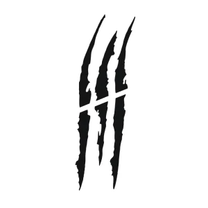 Car Headlight Decoration Vinyl Decal Car Sticker Funny Car Sticker Reflective Monster Scratch Stripe Claw Mark