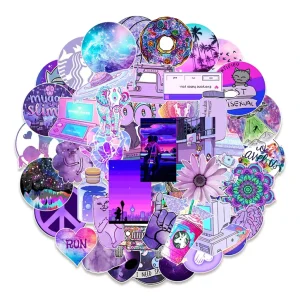 Cartoon Anime Custom Die Cut Vinyl Sticker Holographic PU Waterproof Adhesive Print Stickers