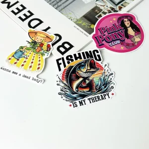 Cartoon Anime Customized High Quality Waterproof Die Cut Sticker Irregular Stickers With Your Design