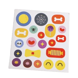 Cartoon Style Eco Friendly Paper Stickers for Holiday Decoration