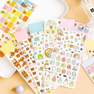 Cartoon Waterproof Kiss Cut Sticker Sheets Custom Printed