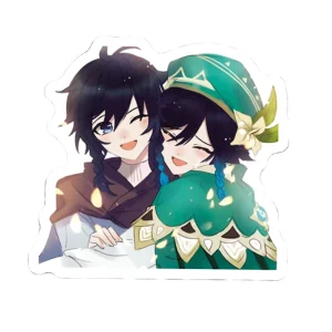 Character Decorative Stickers Anime Game Sticker 50pcs Paper GH Cute Genshin Impact Cartoon for Laptop Phone Gift Waterproof