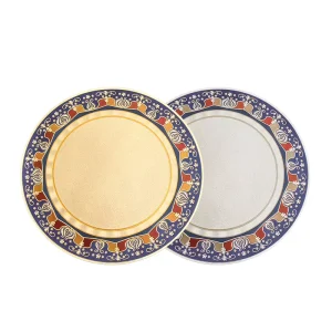 China Factory Price Round Luxury Pattern Golden Foil Stickers Custom Pattern and Colors Quality Blank Gold Foil Stickers