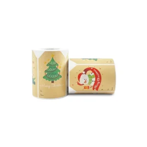 Christmas Kraft Paper Label Gift Decorative Stickers Adhesive Stickers Printing Children’s Stickers