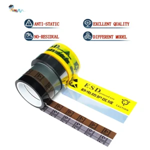 Clear BOPP Sliver Gray Grey PET Yellow Black Grid EMI Shield Conductive Packaging ESD Low-static Anti-static ESD Adhesive Tape